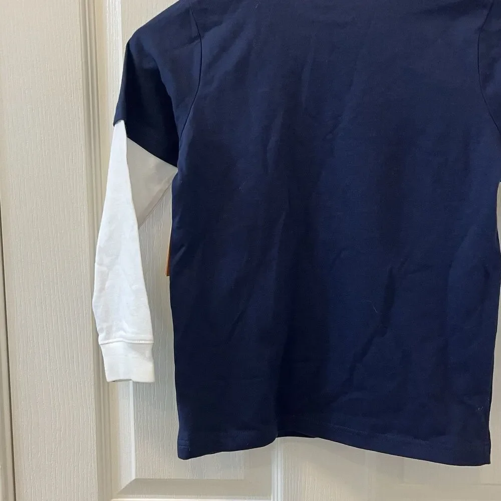 Gymboree Aviator School Parachute Sloth Airplane Applique Layered Top Boys 6 NWT
